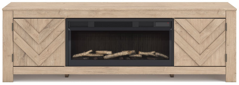 Cayboni 71" TV Stand with Electric Fireplace