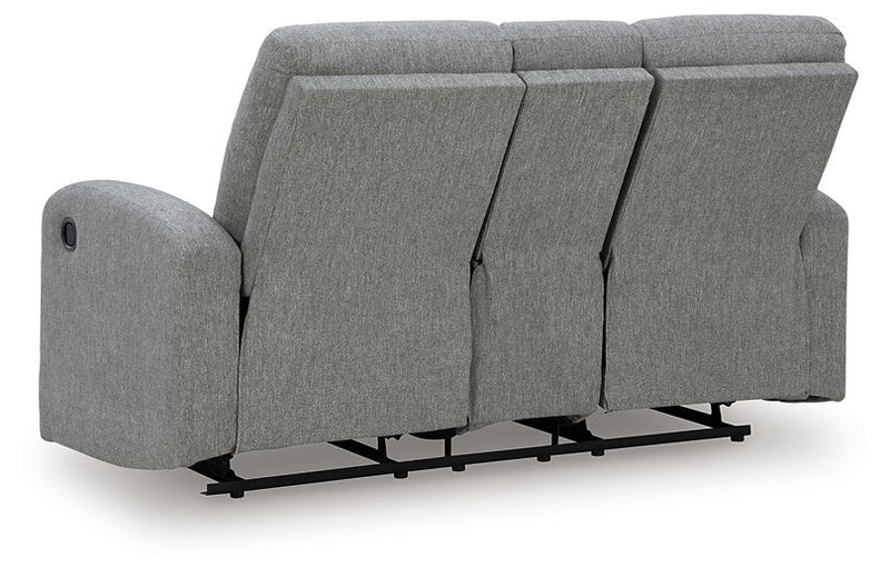 Gauntlet Reclining Loveseat with Console