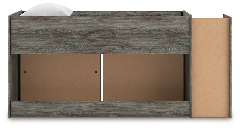 Frandern Loft Bed with Bookcase and Drawer Storage