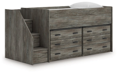 Frandern Loft Bed with Drawer Storage
